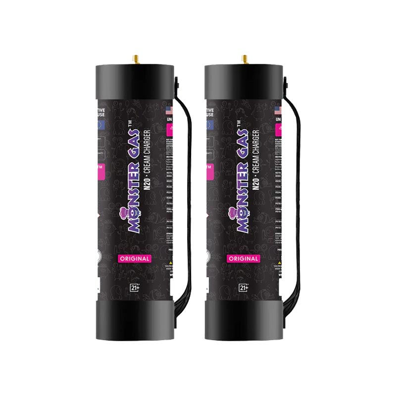 Monster Gas 2kg N2O cream charger tank 2-pack wholesale
