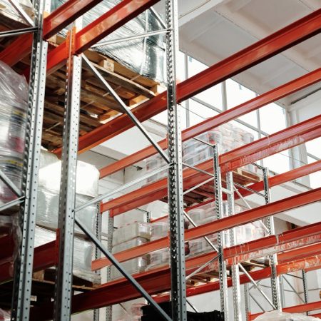 MonsterWhip 640g N2O Pallet — 72 × 6-Pack (432 Bottles) 6 Pallet of MonsterWhip 640g N2O cream charger cylinders in a wholesale warehouse