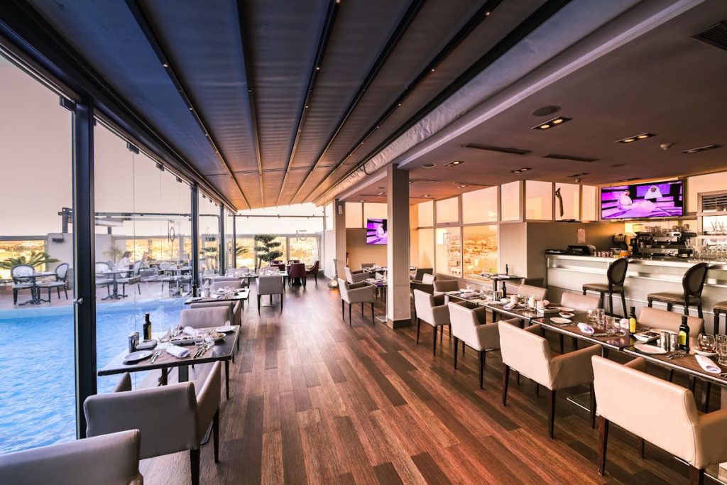 Luxury hotel restaurant interior
