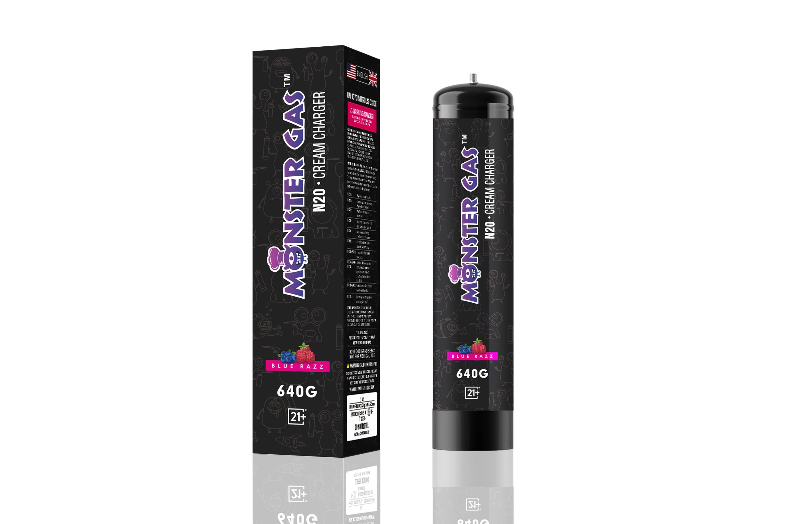 Monster Gas Blue Razz N2O Cream Charger
