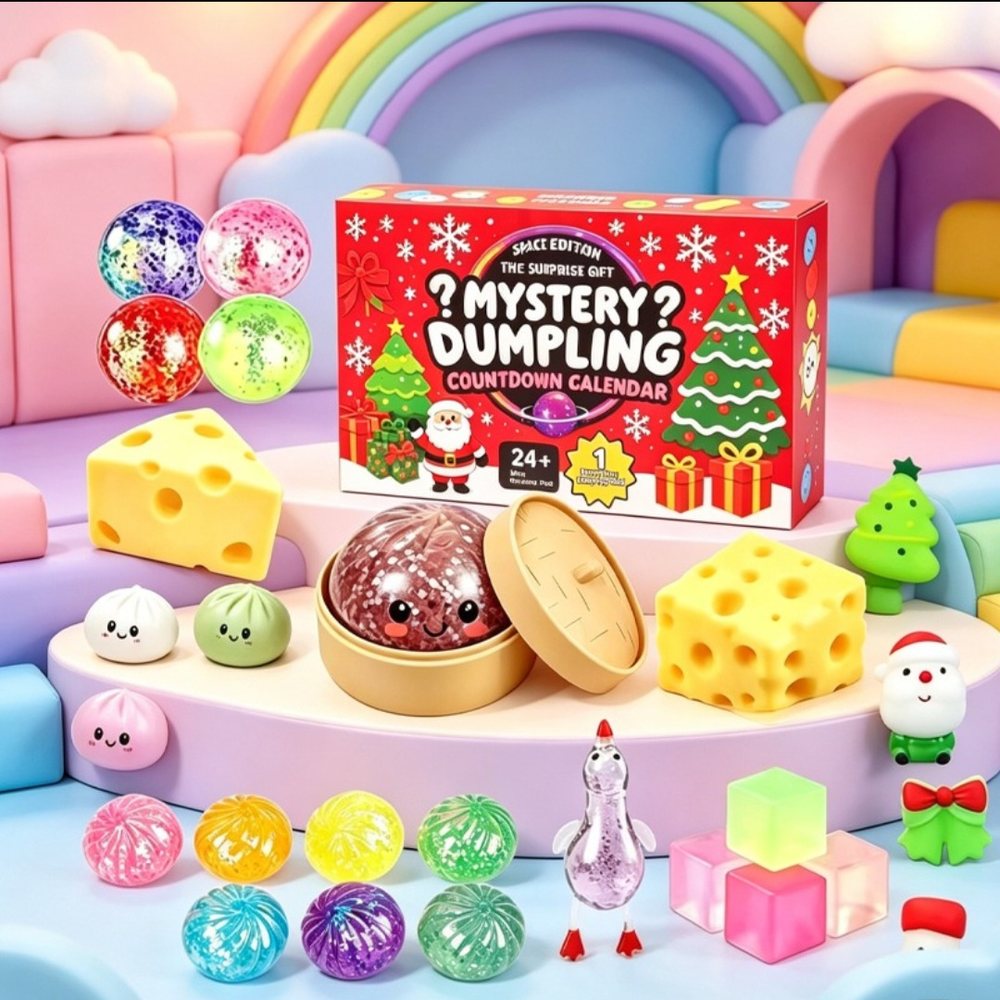 Wholesale Squishy & Fidget Toys | Bulk Squishies, Mochi & Stress Keyboards 2 Wholesale dumpling and bao squishy toys in mystery box packaging